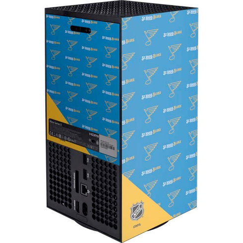 NHL St. Louis Blues Pattern XBox Series X Digital Edition Console Skin